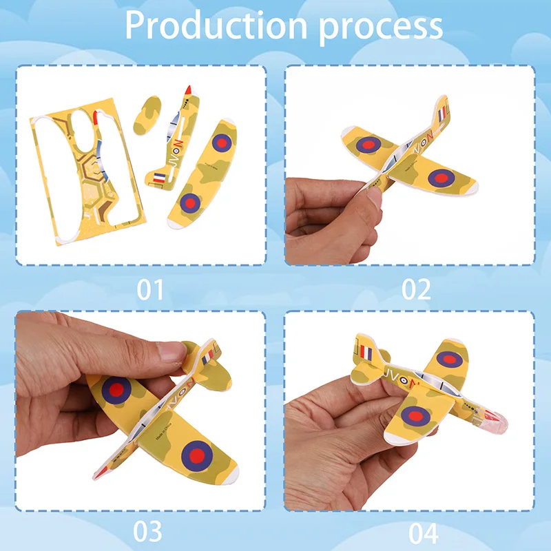 20-100 قطعة طائرة رمي يدوية صغيرة للأطفال حفلة عيد ميلاد تفضل جودي بيناتا الحشو لعبة لتقوم بها بنفسك تجميعها رغوة الطائرات الطائرة الهدايا