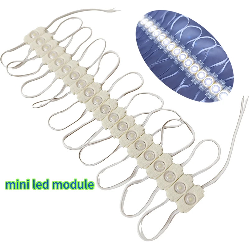 Wholesale 1000pcs SMD 2835 LED Injection Molding Module DC12V Single Mini Led Module 0.3W Waterproof IP65 DIY Billboard