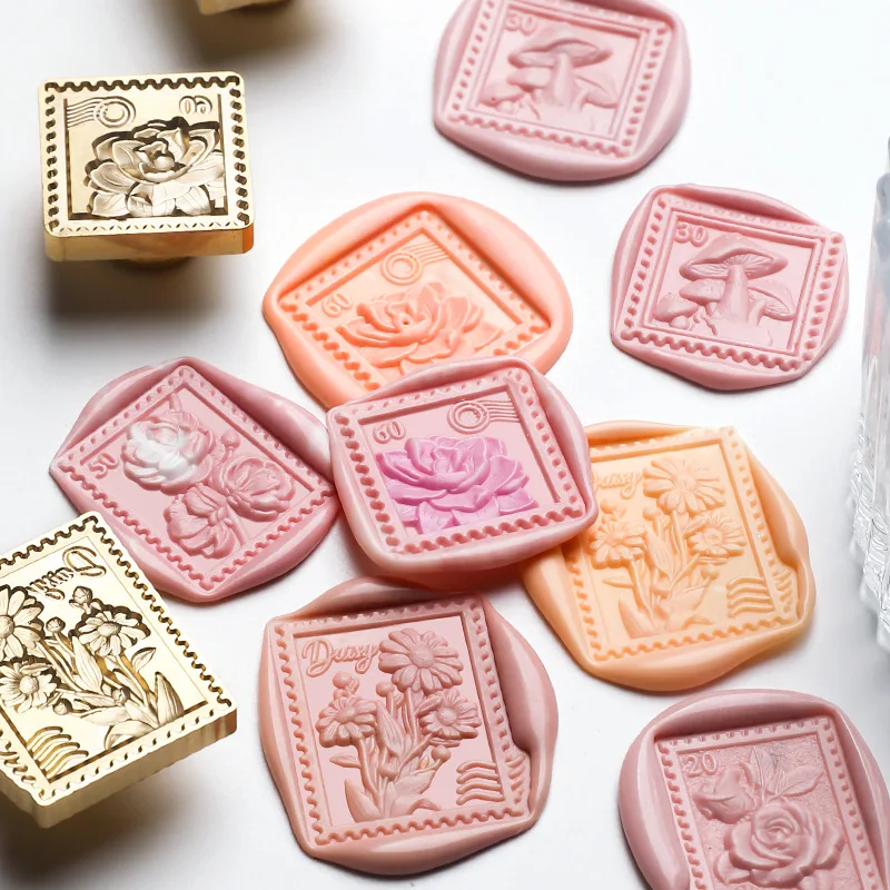 

Оригинальный латунный художественный штамп серии August Stamp, с дизайном Emed, для восковых печатей, почтовый штамп, коллекционная монета-печать