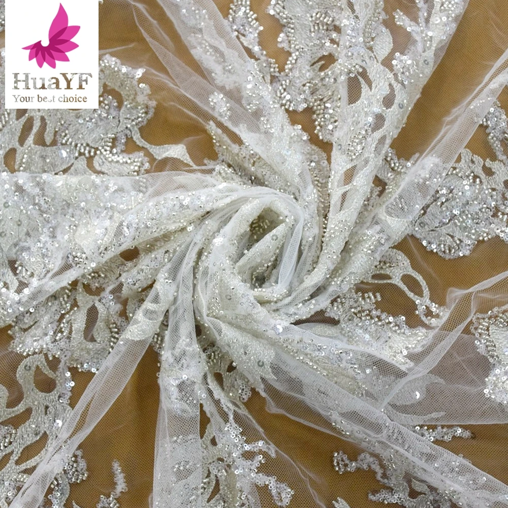 1 Yard French Silver white Sequins Lace FabricsWith Bead Dresses For Women High Quality Gold Tulle Material HY1696 - AliExpress 15 1 Yard French Silver white Sequins Lace FabricsWith Bead Dresses For Women High Quality Gold Tulle Material HY1696 - AliExpress 15