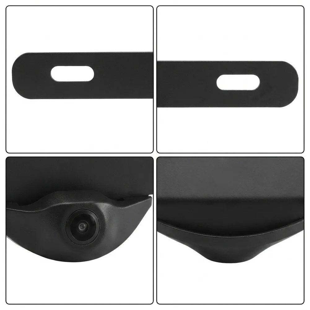 12V Front View License Plate Camera Black ABS Enclosure For AHD For CVBS Switchable Output for Vehicle Reverse Assistance