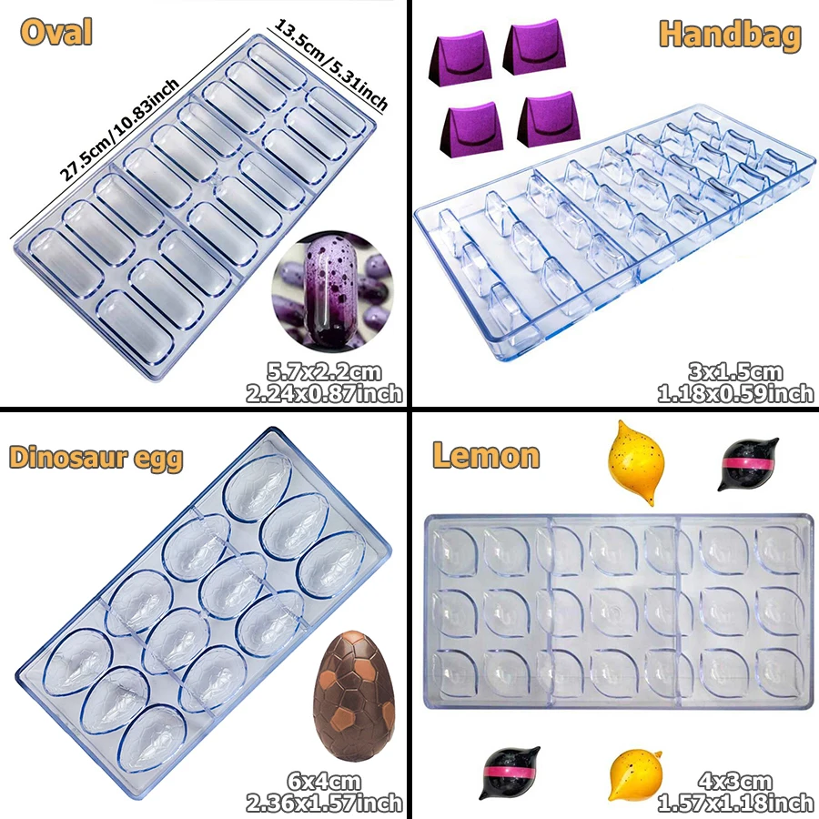 24 stili disponibili Stampo per cioccolato in plastica Creativo Cuore di rosa Diamante Forma di torta Cucina Stampo per dolci per uso alimentare per uso domestico