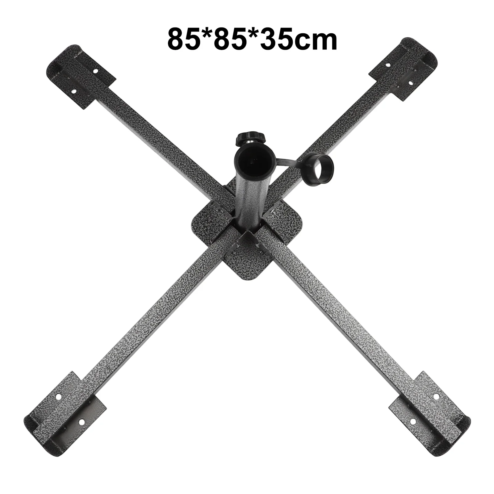 Adjustable Umbrella Stand Collapsible Umbrella Holder Adjustable Center Hole Easy Assembly Adjustable Sunshade Support Stand