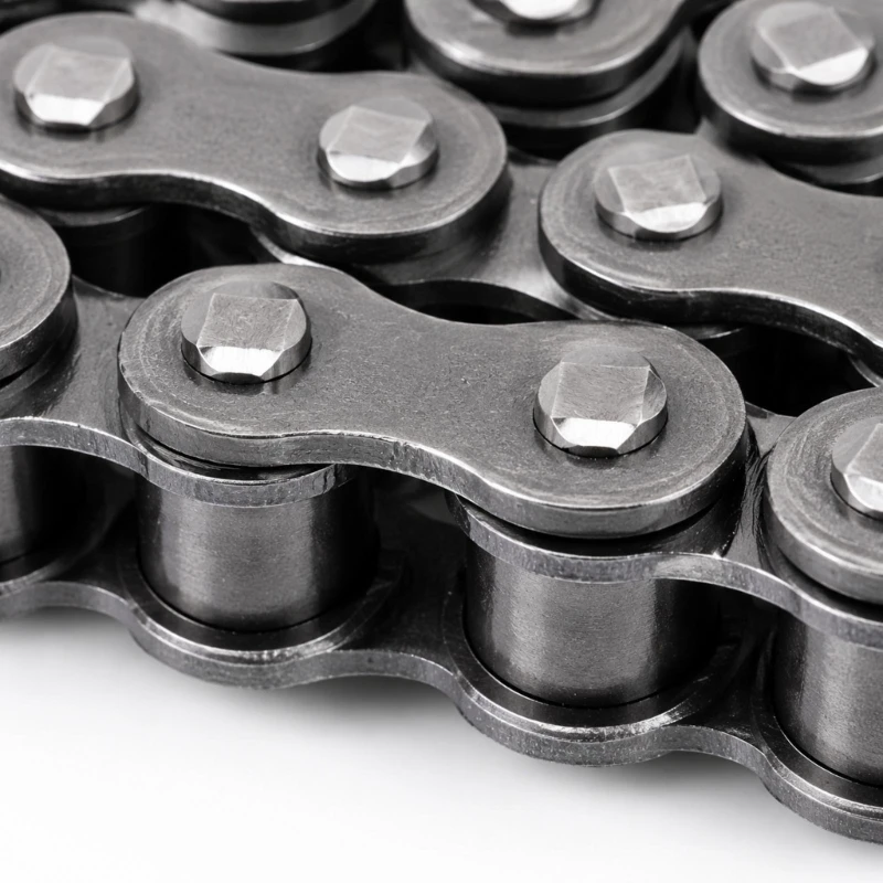 Motorcycle Roller Chain 428 Chain 132 Links for Rear-Wheel Drivetrain Replacement, with Plates, Pins, Rollers, and