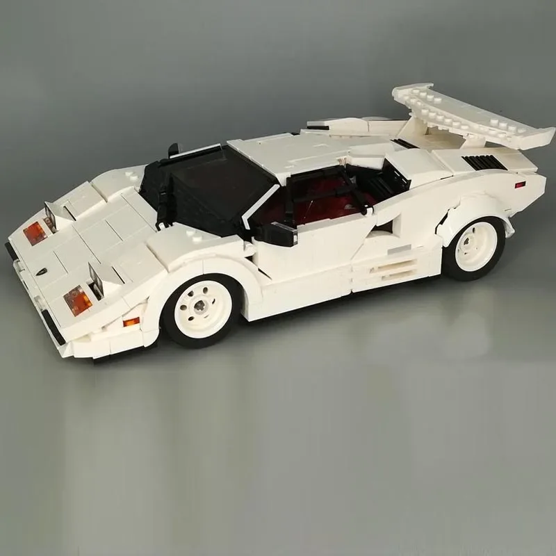 New Technical Series MOC-133279 Countach LP5000S QV  Hypercar Super Racing Car  Model Building Blocks Kid Toys Birthday Gifts