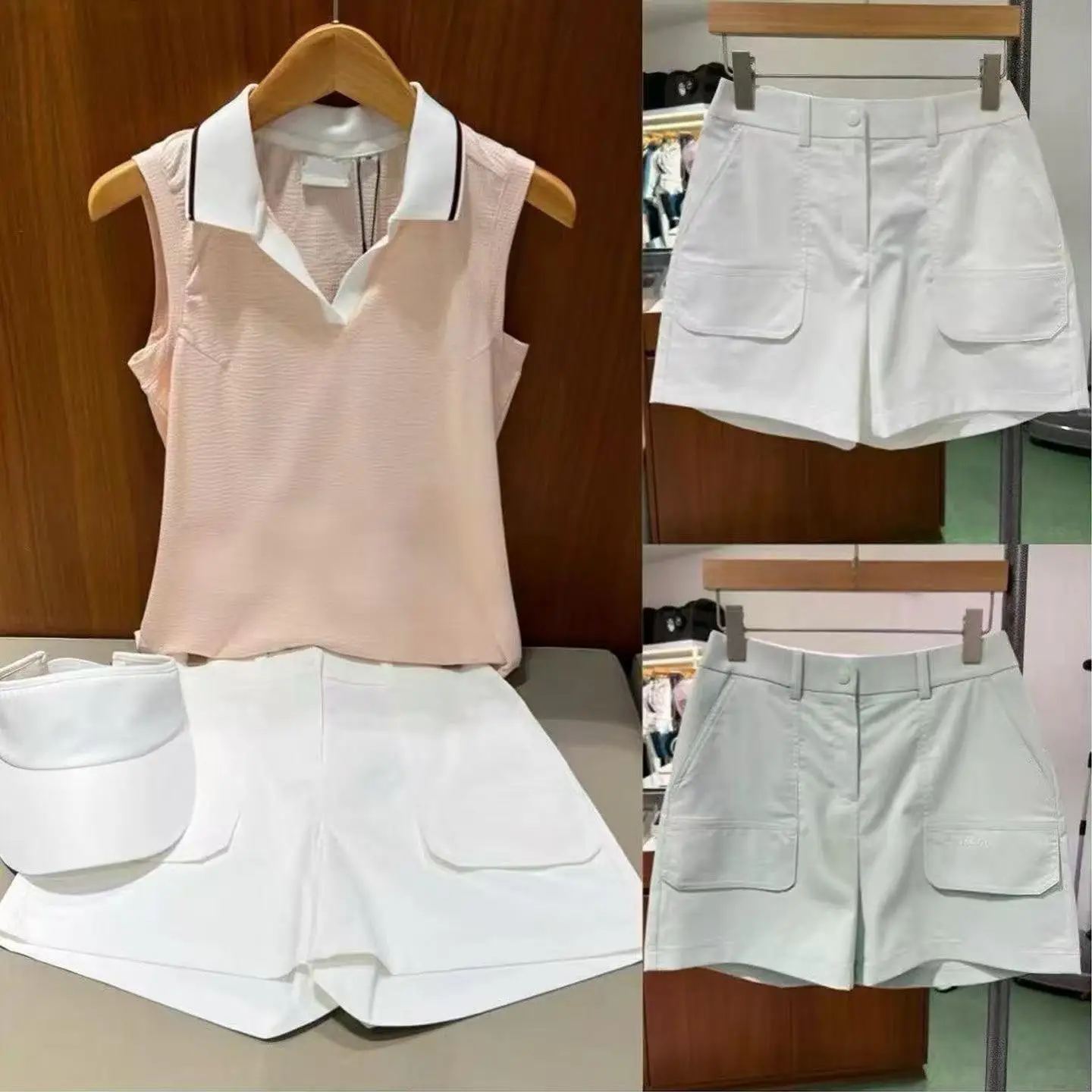 2026 Summer Korean Style Women Golf Shorts Solid Color Lightweight Comfort Breathable Ladies Sports Casual Shorts