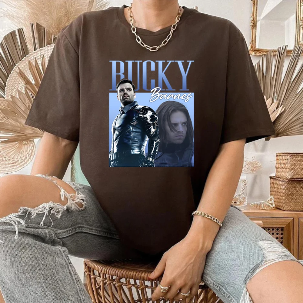 Vintage Barnes 1917 Unisex T-Shirt Bucky Barnes Shirt Sebastian Stan Homage Graphic Tee Unisex Hip Hop Streetwear Hipster Tops