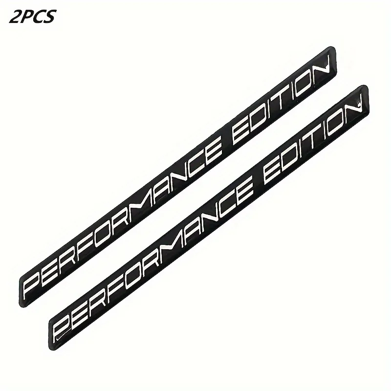 2pcs Performance Edition Emblem Sticker Badge Limited Edition Decal Car Black for Car Motorcycle Truck Bike SUV