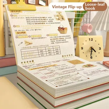 ตารางไดอารี่ Flip Sketchbook B5 Sketch Book Notebook Notepad Retro Daily Planner โน้ตบุ๊คการเขียนแผ่นอุปกรณ์สํานักงานโรงเรียน