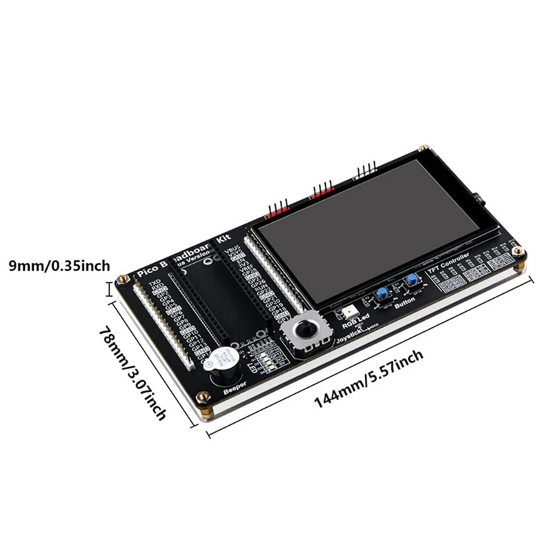 Комплект модуля сенсорного экрана ABPP для Raspberry Pi Pico/Pico W, модуль платы расширения, 3,5-дюймовый IPS TFT-экран, комплект светодиодных индикаторов
