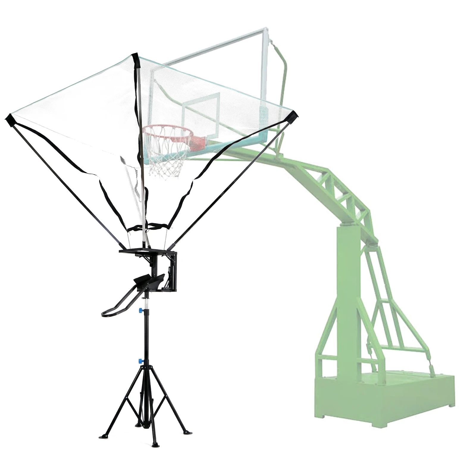 

Returner Shooting Machine with 180° Rotating Track Adjustable Height with Net Return System for Continuous Solo Practice