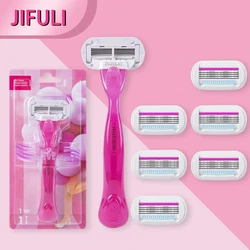 (1 mango + 11 cuchillas) cuchilla de afeitar de seguridad de calidad para mujer, belleza, Bikini, depilación, juego de afeitado, cabezales de repuesto para afeitadora Venus