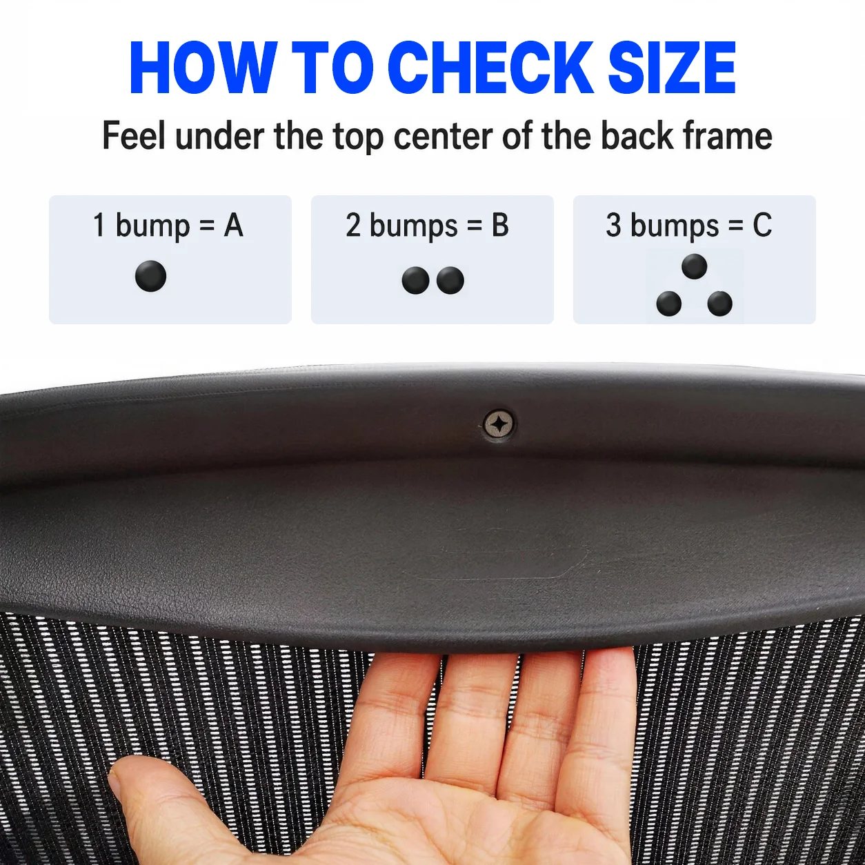 Herman Miller Aeron Classic Size B Back Support Kit Ergonomic Chair Backrest Support Replacement Parts Brand New Aftermarket