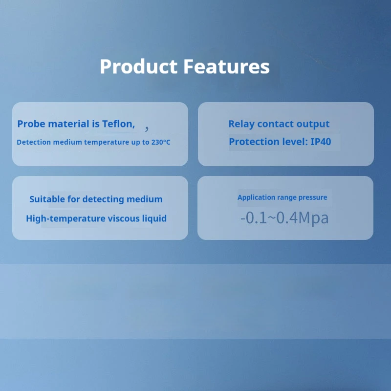 Hot Melt Glue Level Sensor for Edge Banding Machines – WKCH1503-B62, 250°C PTFE Probe, Digital Display, 24V DC, NPN/PNP Switch