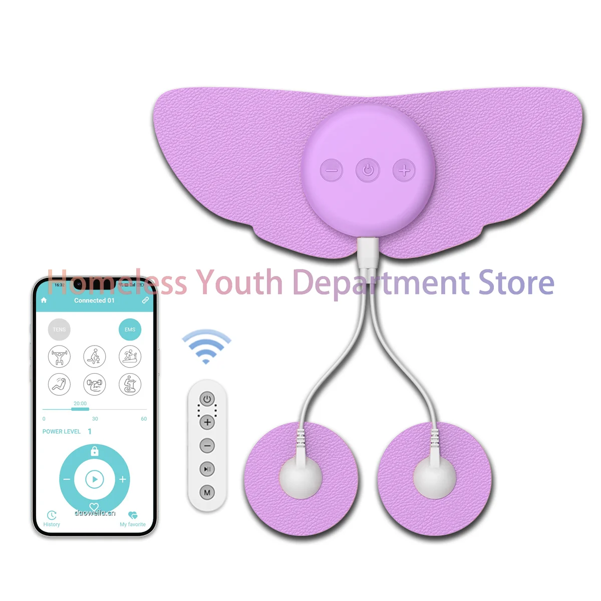

Factory Outlet Wireless TENS Machine USB Charging Menstrual Pain Management Device TENS Pad for Women with Menstrual Pain