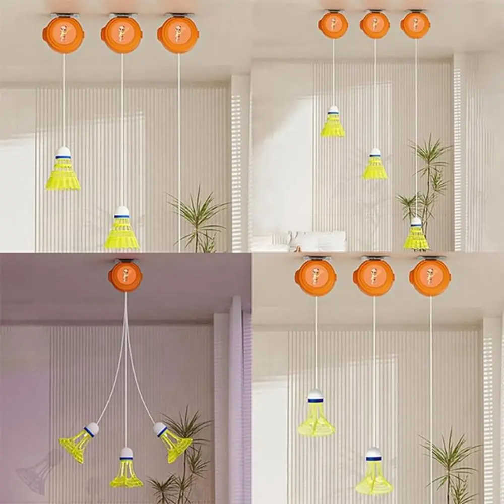 

3-pack Badminton Trainer Set Automatic Rebound Adjustable Single Player Badminton Portable Lightweight