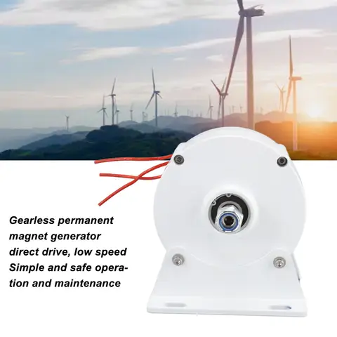 Generador de imán permanente Alternador trifásico Estable Pequeña resistencia Torsión 6000W Alta eficiencia 750Rpm para energía eólica