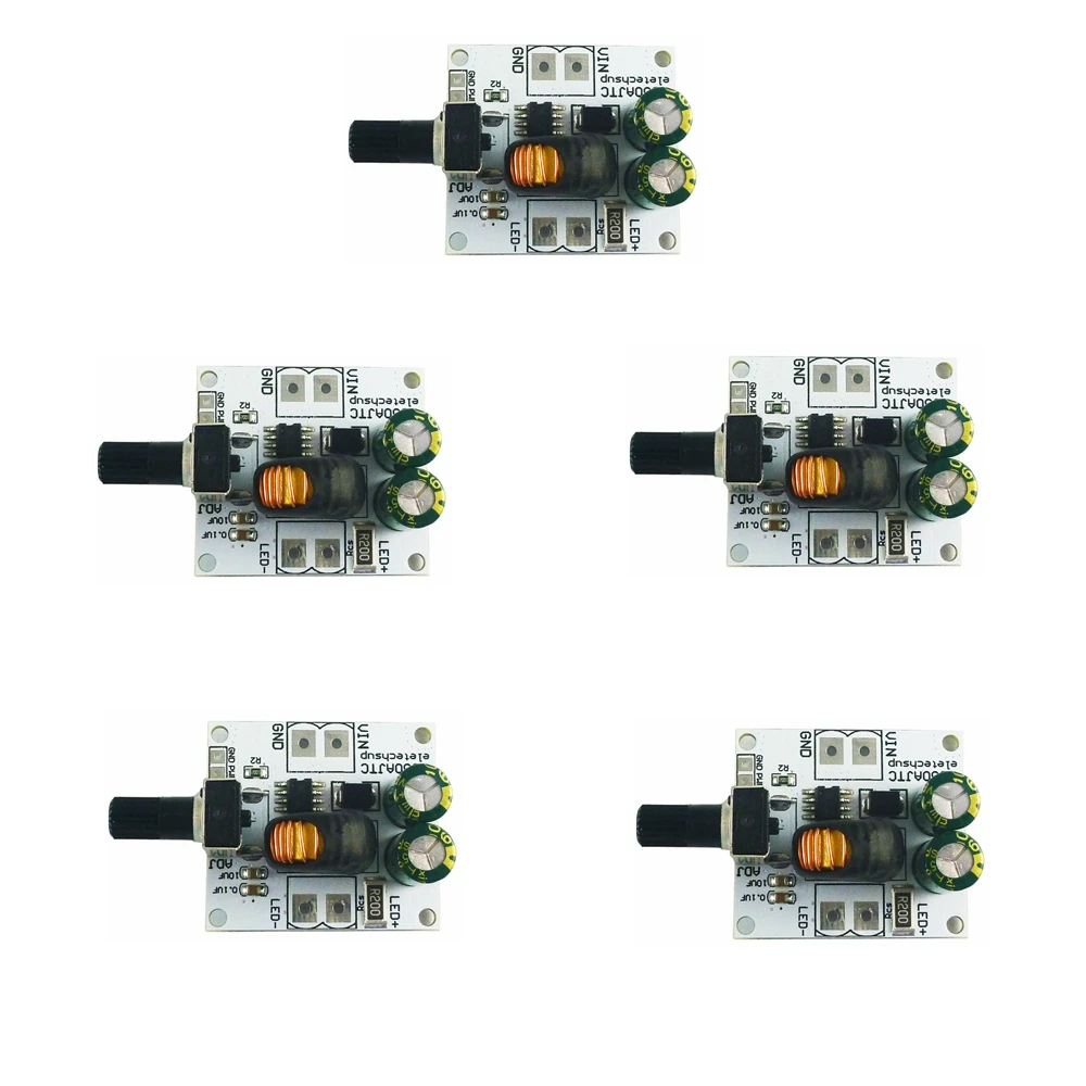 5PCS 72W Handle Dimming DC 6V 9V 12V 24V 36V 48V LED Driver Module 0-3A Adjustable Constant Current Board TTL PWM Controller