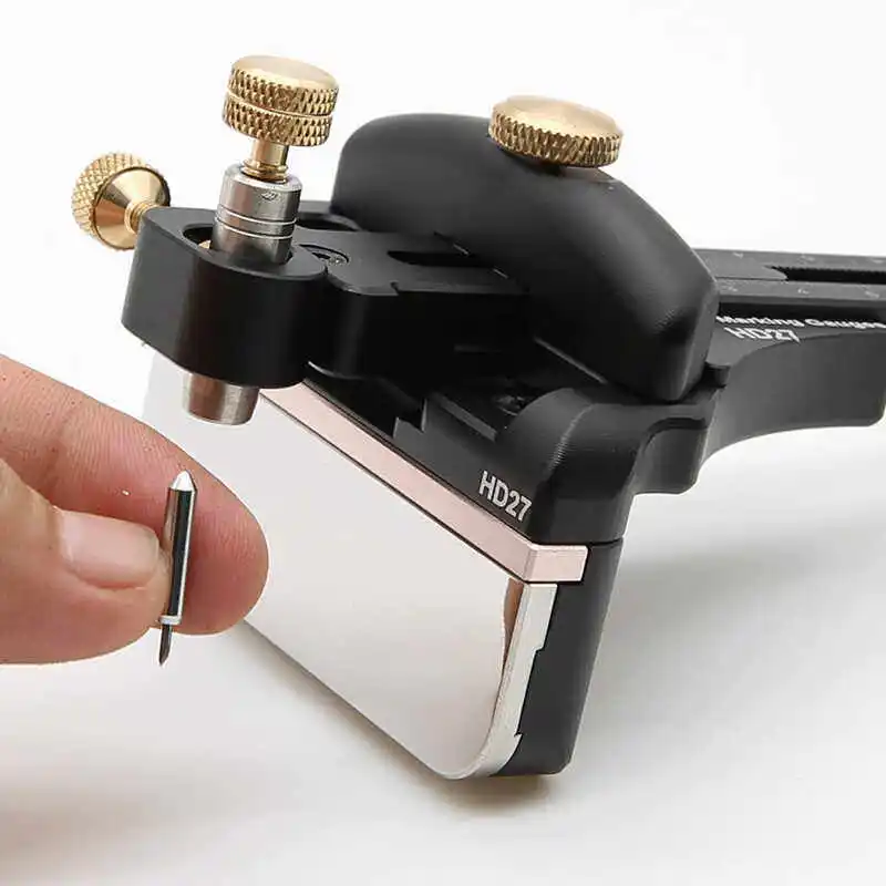 Woodworking scriber wire reiner aluminum alloy high precision single rod scribing gauge multi-functional gage HD-27