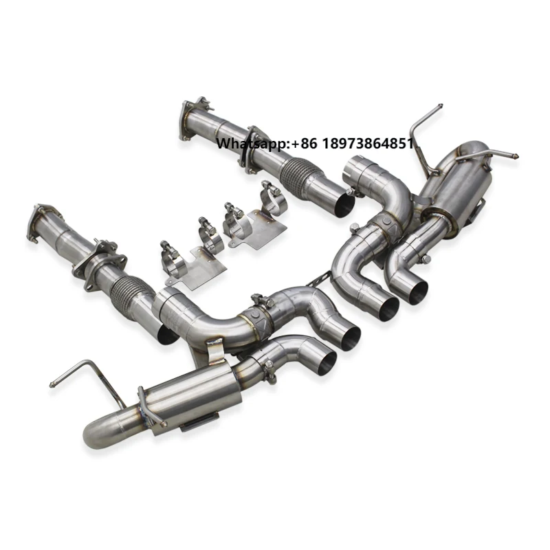 

Выхлоп Yooking Valvetronic для Chevrolet Corvette C8 Z06 2019-2025, выхлопная труба из нержавеющей стали