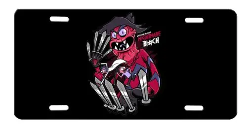 Scary Terry High Gloss License Plate Aluminum