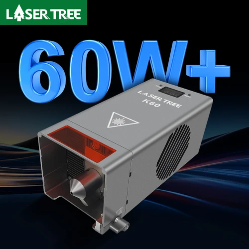 Árbol láser K60 60W Módulo láser de potencia óptica potencia ajustable 20W/40W para grabador láser CNC corte herramientas de bricolaje para carpintería