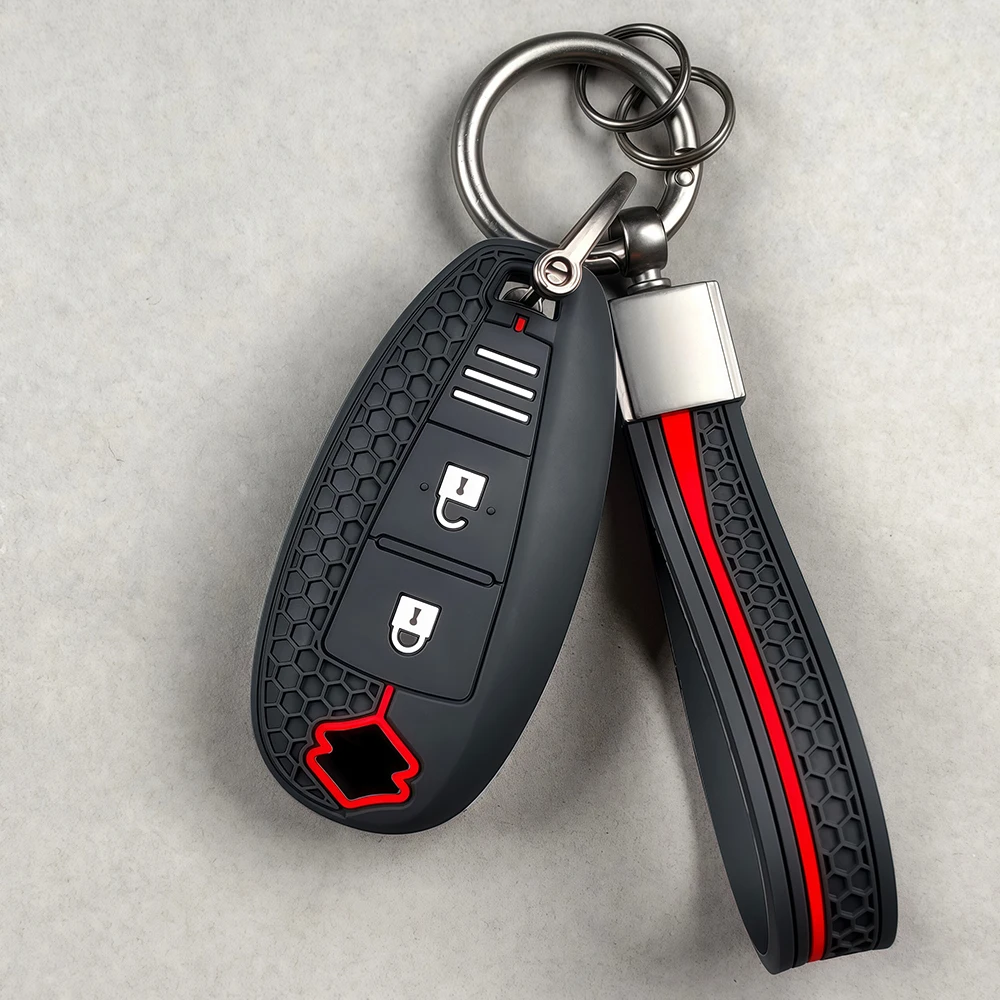 Car Key Case Cover Keychain For Suzuki Swift Ignis Grand Vitara Liana Scorss Grand Kizashi Protective Key Fob Cover