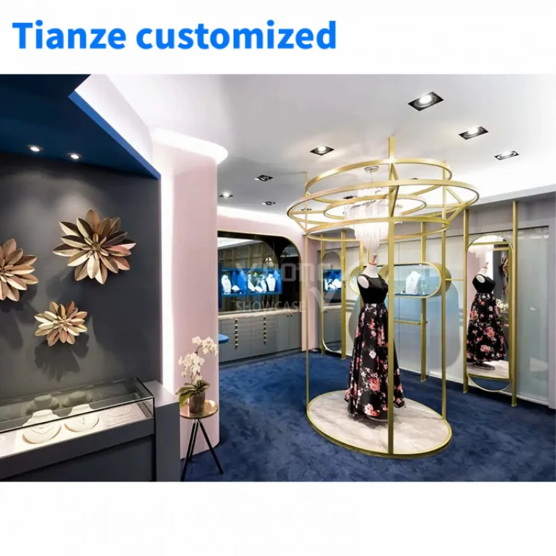 [Customized]Jewelry Shop Design Idea Wooden Jewellery Furniture Display Counter Jewelry Wall Showcase