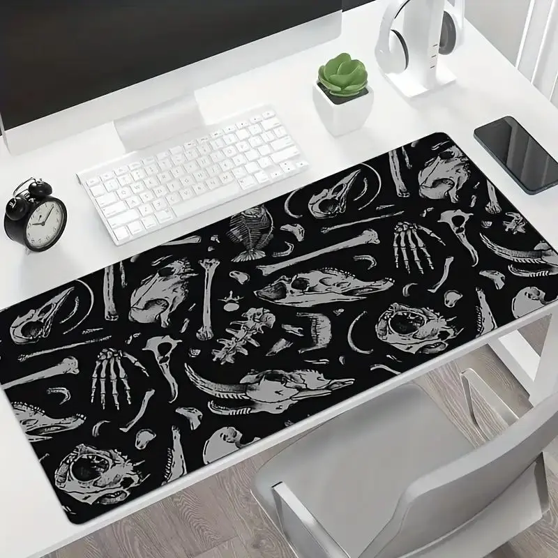 Skull Mouse Pad Game Mouse Pad Computer KeyboardPad Desktop Pad Rubber Non-slip Office MousePad Desktop Accessories