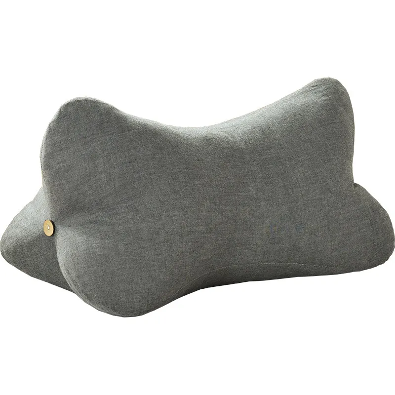 Great New Premium Sturdy Washed Cotton Lumbar Support Pillow, Bed Headrest & Sofa Backrest Cushion, Maternity,Leg Elevation Pad.