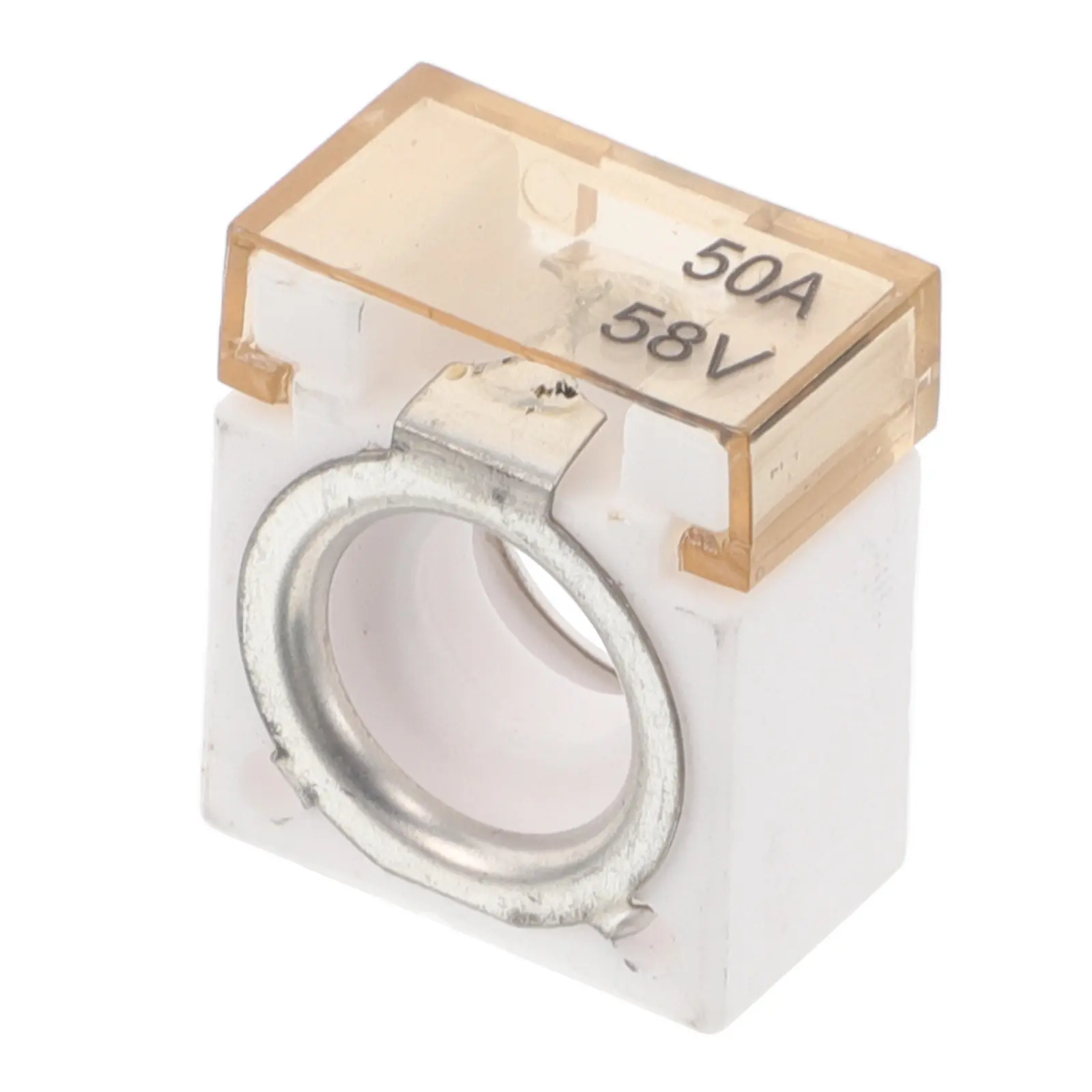 Circular Ceramic Battery Fuse 50A 58V Waterproof for Boat Rv Crane Ship Charging Pile Automotive Circuit Overload Protection
