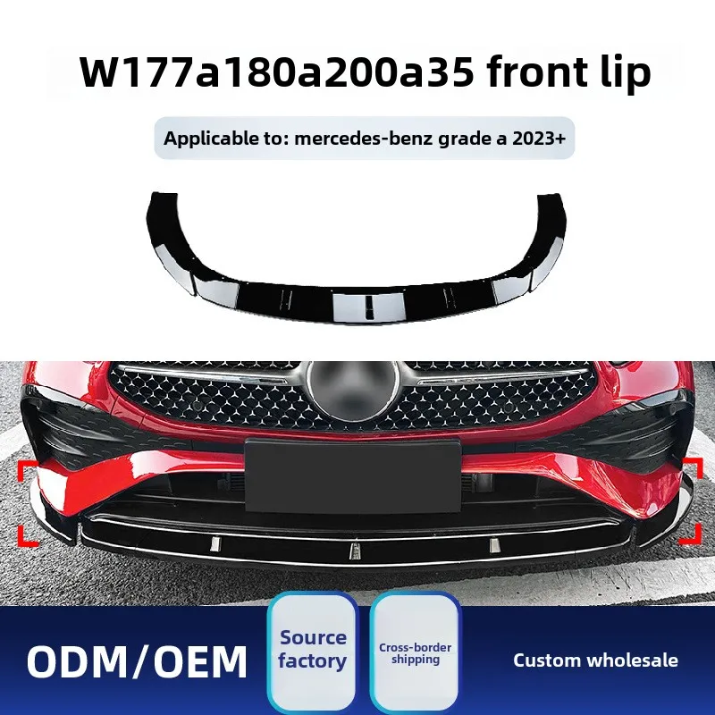 

Suitable for 2023 Mercedes-Benz A-class W177 A180 A200 A35 AMG front bumper lip separator front skirt