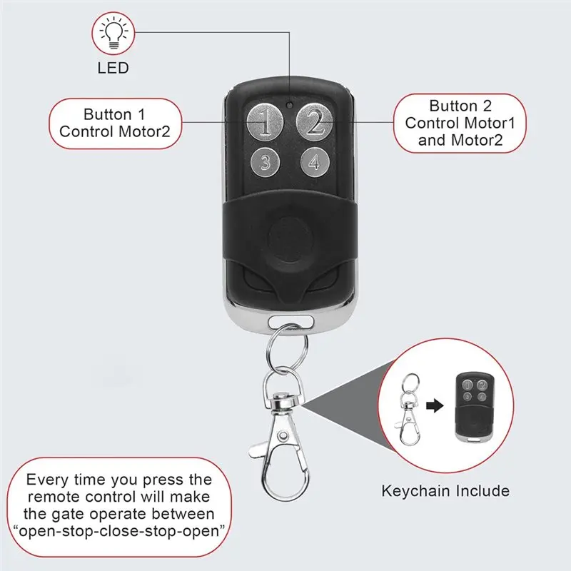 【BRILLIANT】Para GYXEL y JUJIANG Compatible abridor de puerta transmisor de Control remoto abridor de puerta automático Control remoto de Hardware W