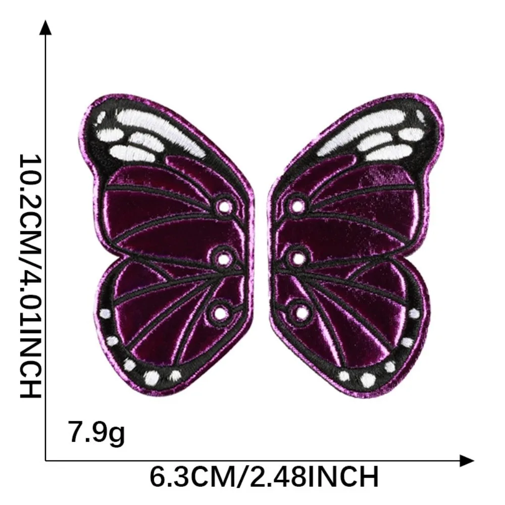 Butterfly Shape Butterfly Wing Charms Multi-Color Versatile DIY Shoe Ornaments Detachable Fabric Shoe Accessories