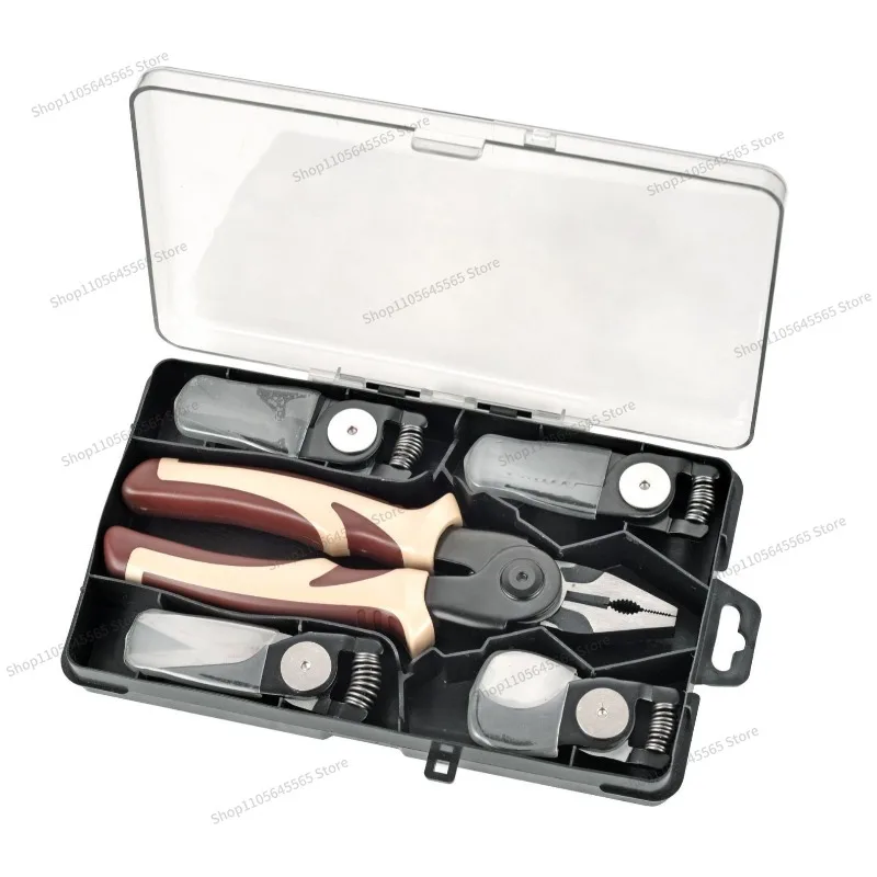 For Five in One Interchangeable Pliers Set with Box and Five Interchangeable Pliers Heads