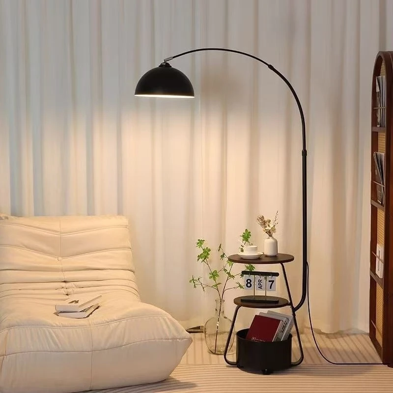 

Fishing lamp, floor lamp, living room, retro new sofa, coffee table, atmosphere, French medieval modern table lamp