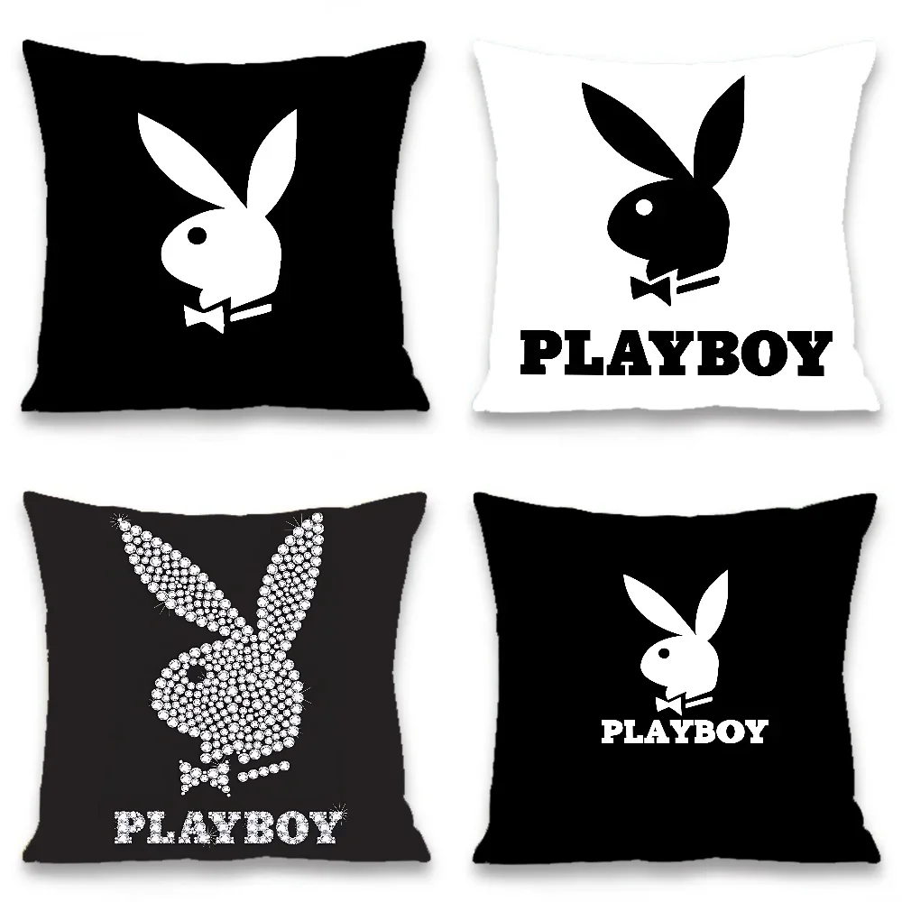 Luxury Brand P-playboy Pillow Case Elegant Couple Home Living Room Bedroom Decorative Rectangle Pillowcase Sofa Cushion Cover