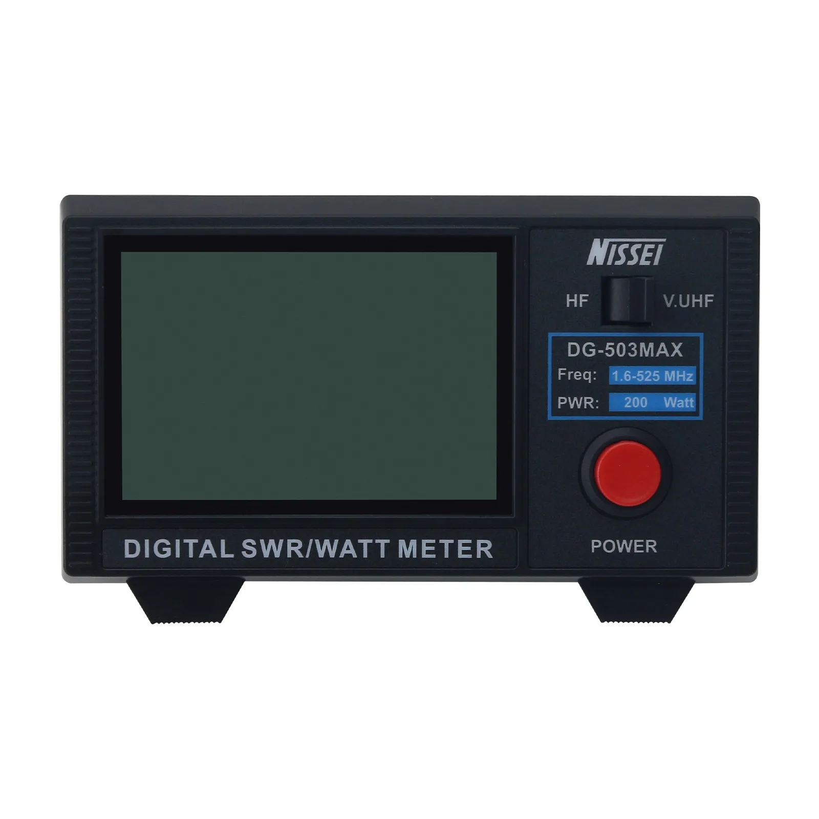 1.6-525MHz 200W NISSEI DG-503MAX Medidor Digital SWR HF/VHF/UHF SWR Watt Medidor CW/FM/SSB/AM/DMR com Tela LCD de 3,5 polegadas