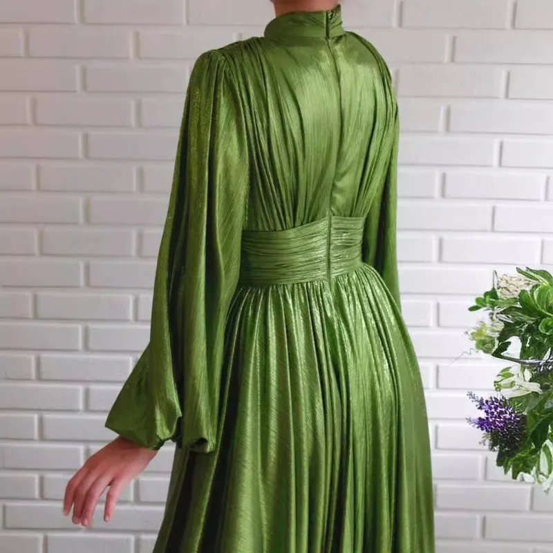 Sukienka maxi z wycięciami, wysokim rozcięciem, długim rękawem, seksowna sukienka wieczorowa, wiosenna odzież do pracy.