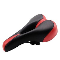 PU Leather Oversized Bike Seat Soft Comfortable Shock-absorbing Wide Bicycle Saddle High Elasticity Waterproof Road Bike Seat