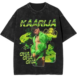 Harajuku camicia lavata Cha Cha Cha Eurovisions 2024 finlandia Y2K Kaarija t-Shirt High Street Streetwear cotone top Tees