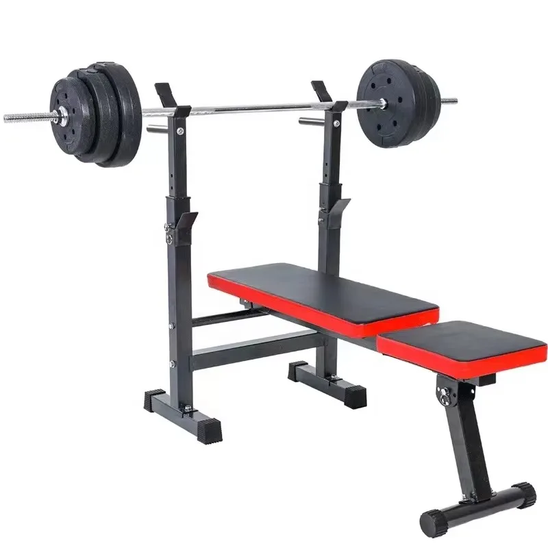 Foldable Multi-Functional Push-Up Bench  Fitness Equipment Bench Press Rack Barbell Bench Export Adjustable