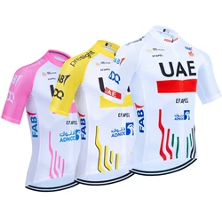 Tour 2025 Team UAE Cycling Jersey Men Women Summer MTB Road Bike Maillot Jersey Ropa Ciclismo Fast Dry Bicycl Tshirt Clothing