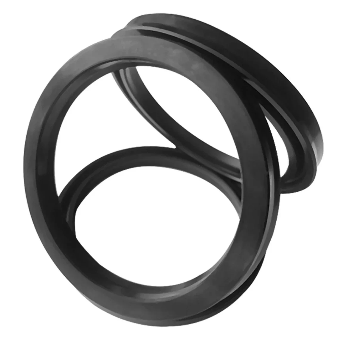 1PCS 9mm 12mm 80-204mm Black USH Hydraulic Cylinder Oil Sealing Ring UN/USH/U/Y-shaped Universal Sealing Ring Gasket