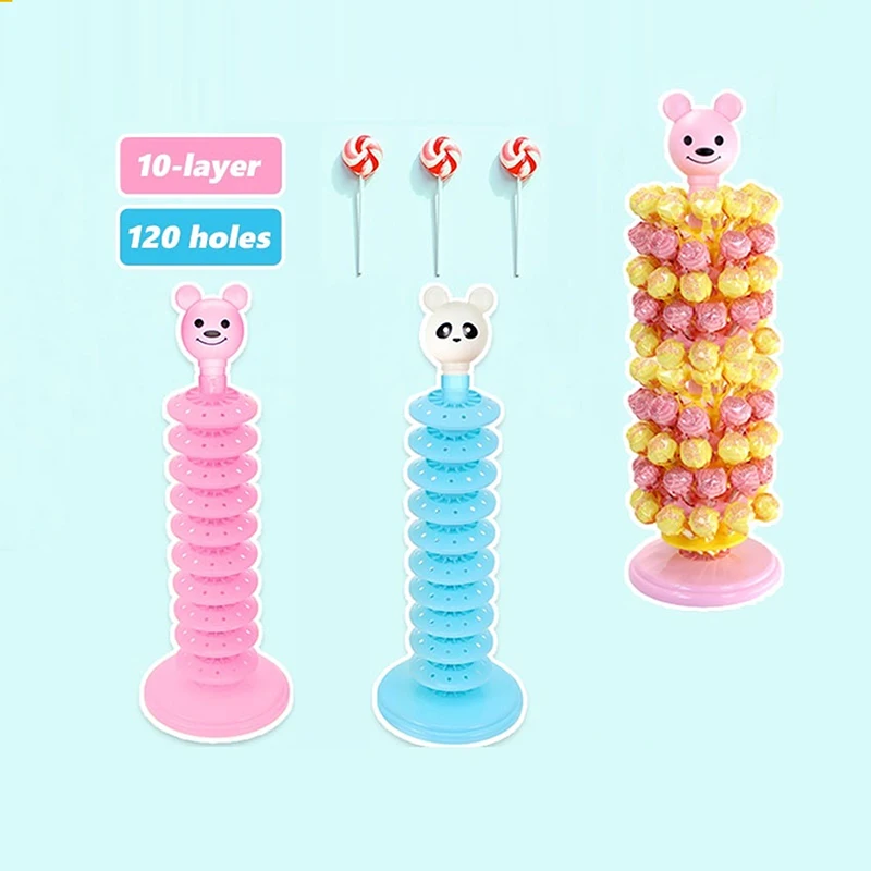 Multi-Tier Lollipop Stand Adjustable Lollipop Holder Display Rack Party Dessert Sucker Drying Bracket Base Stick Candy Holders
