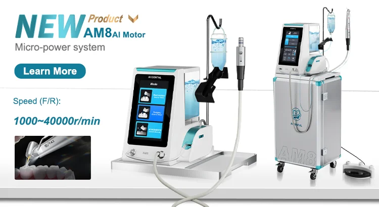 Dental Inner Water Air Motor Slow Speed Handpiece Parts AI-M204/M205 Non-LED Turbine Connector AI-M205LG LED Generator Series