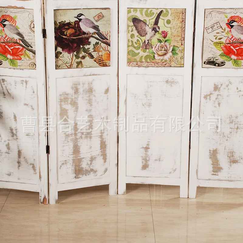 Wholesale Wooden Chinese Antique Screen Office Screen Rotary Partition  Foldable Mobile