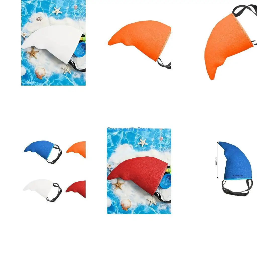 50LE Halloween Shark Costume 2Pcs Shark Fin Costume for Halloween dressing Up Party