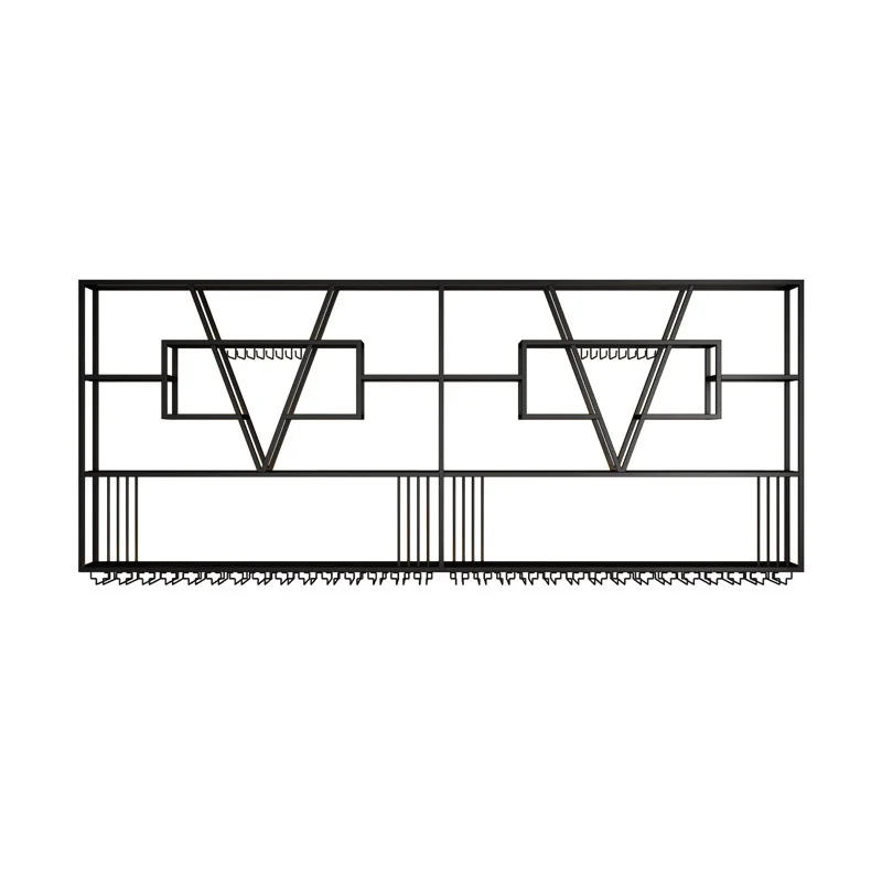 Wrought iron wall, wall hanging wine rack, red wine rack,display rack, bottle, bar bar, ornament