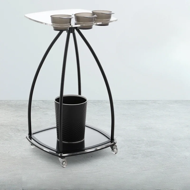 

Beauty Salons Furniture Hairdresser Trolley With Rollers Salon Gold Table Pedicure Auxiliary Trolleys for Lashista Cosmetics Bar